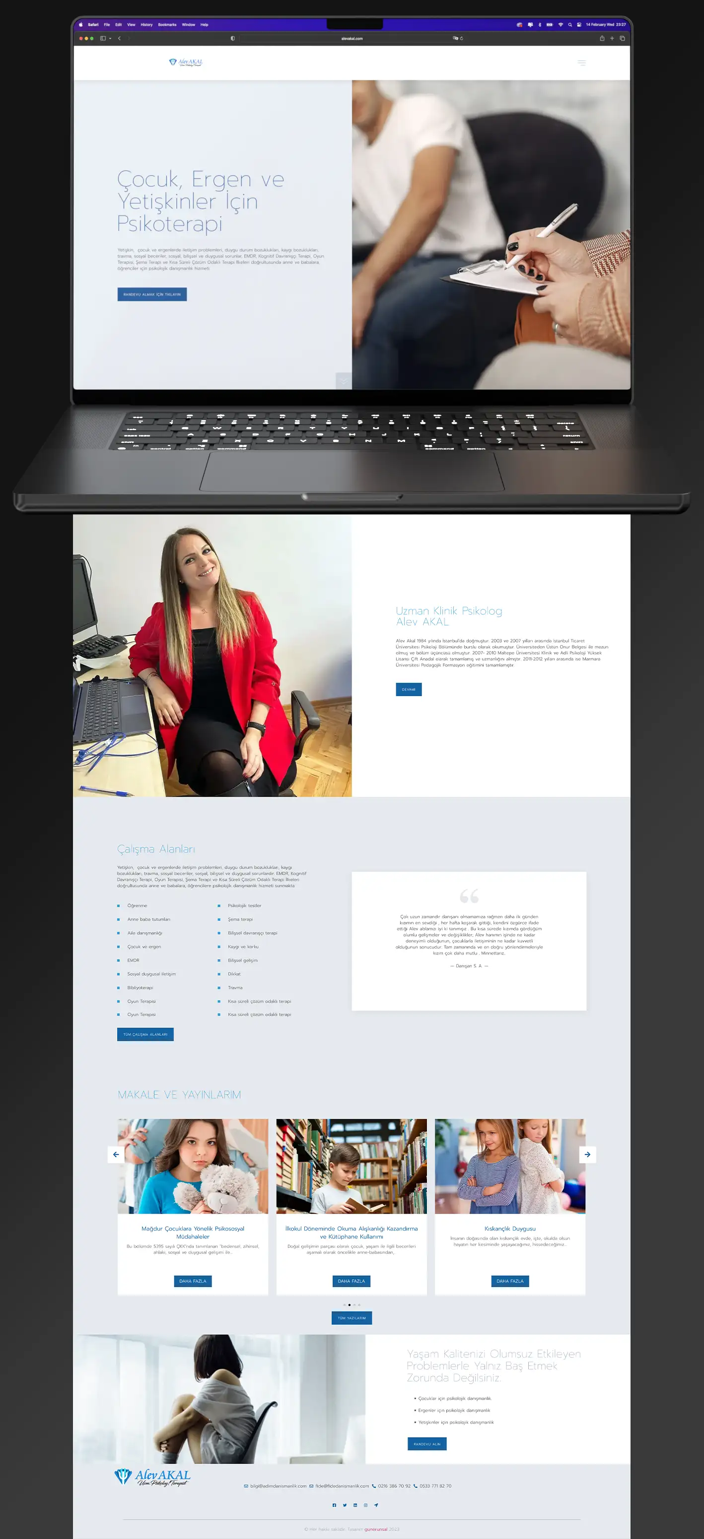 Alev Akal web tasarımı görsel 5