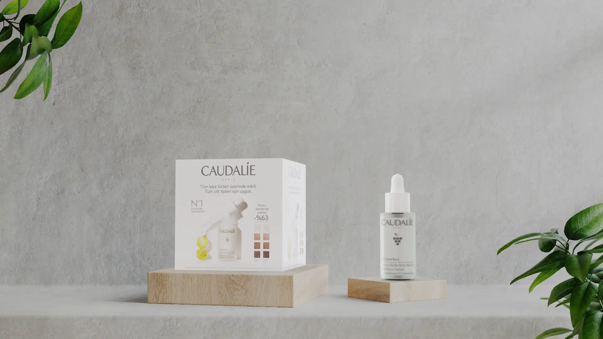 Caudalie stand ve ürün 3D görselleştirme