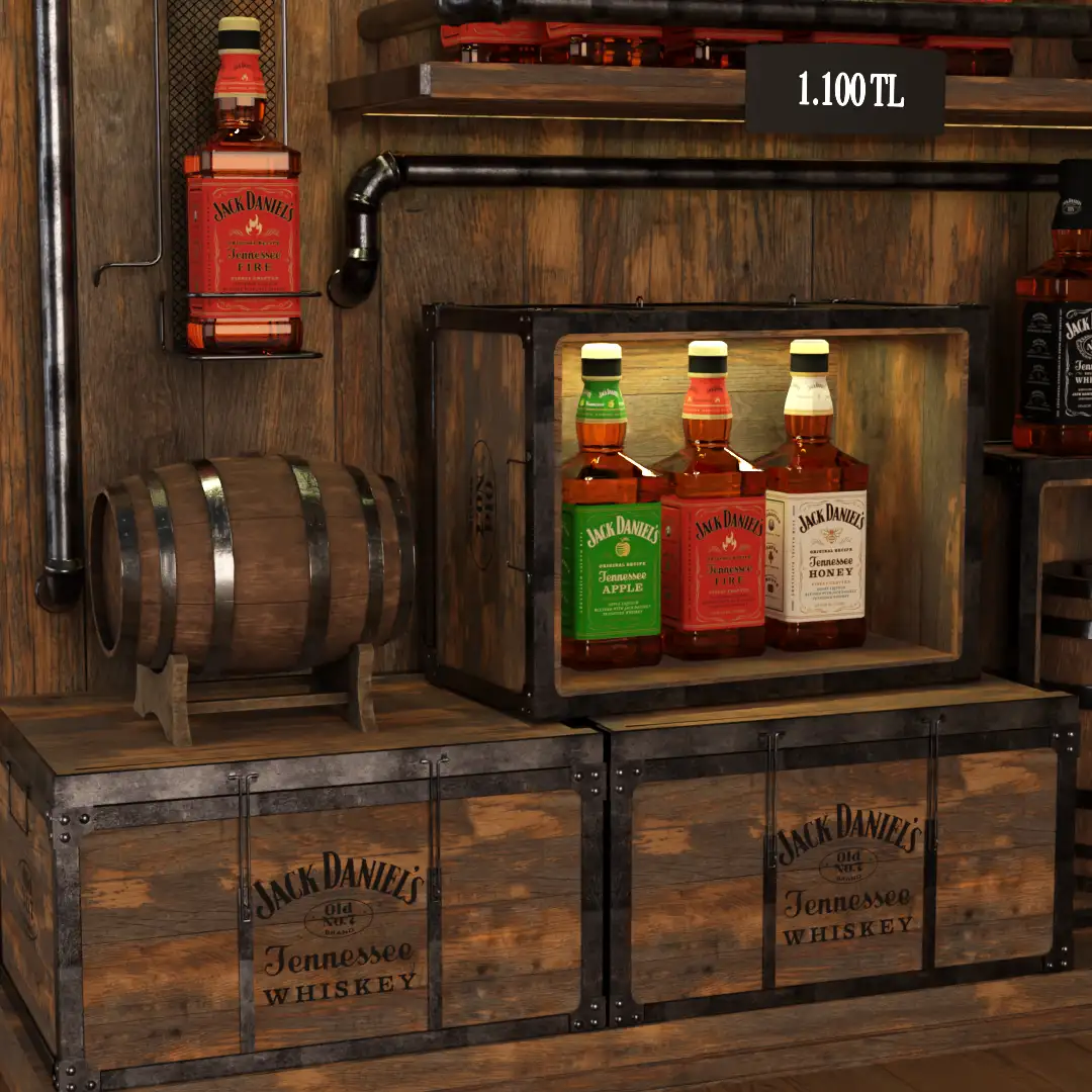 Jack Daniel's reyon tasarımı görsel 11