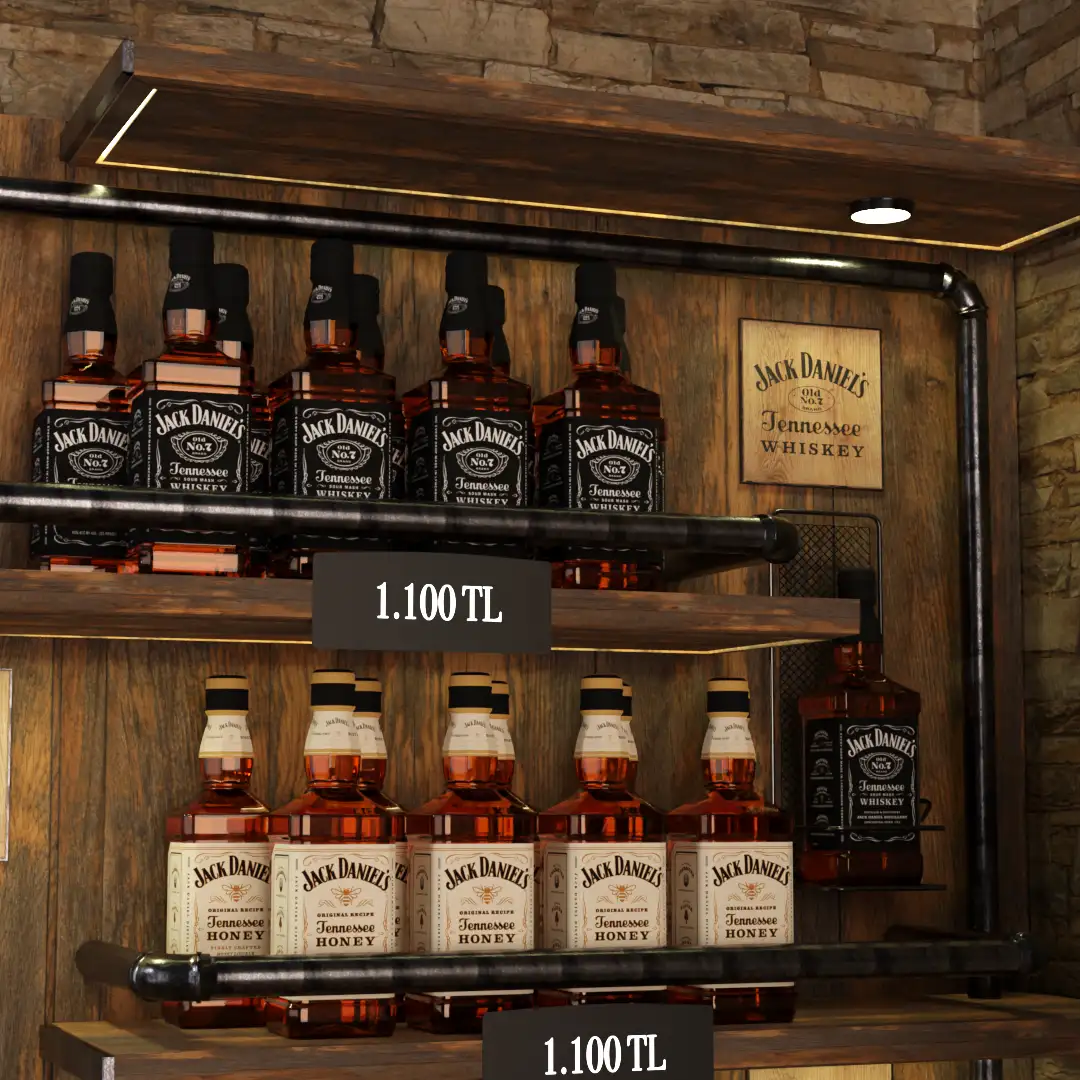Jack Daniel's reyon tasarımı görsel 12