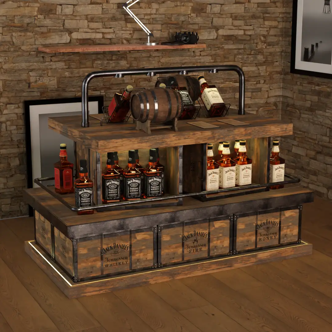 Jack Daniel's reyon tasarımı görsel 6