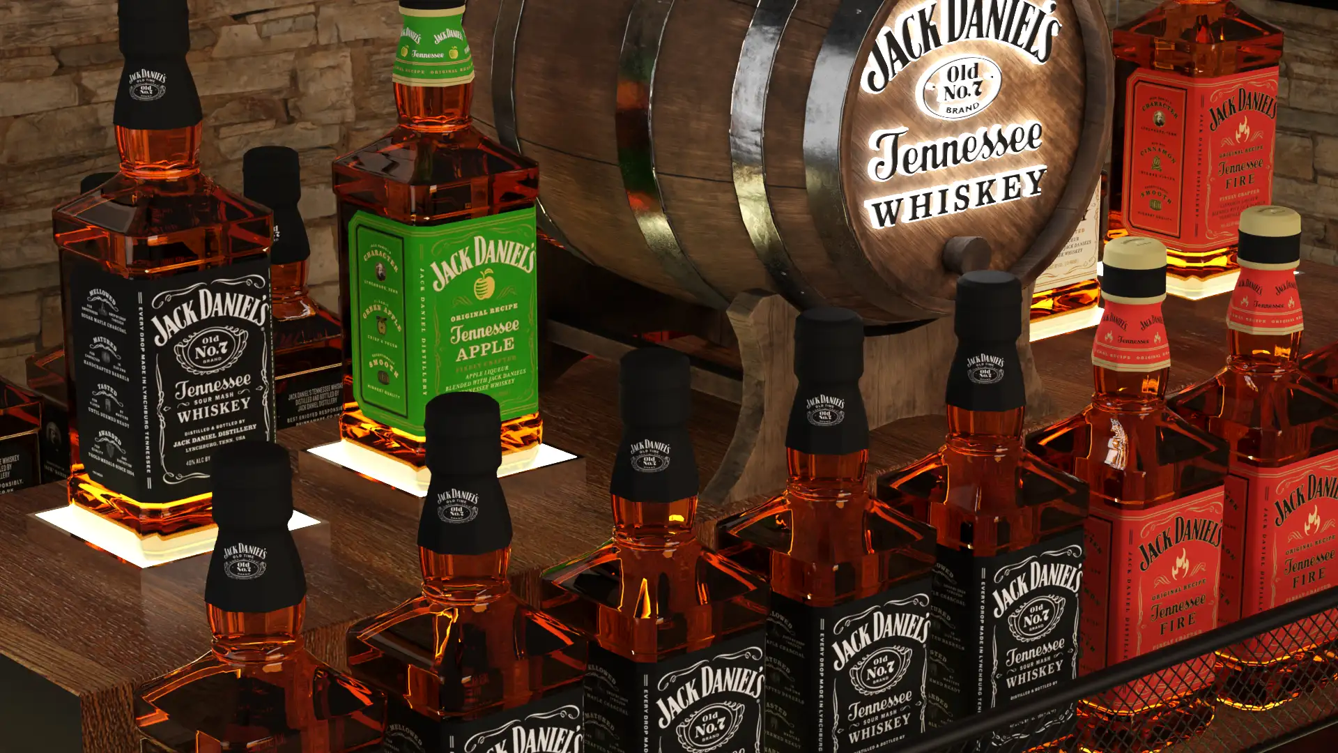 Jack Daniel's reyon tasarımı