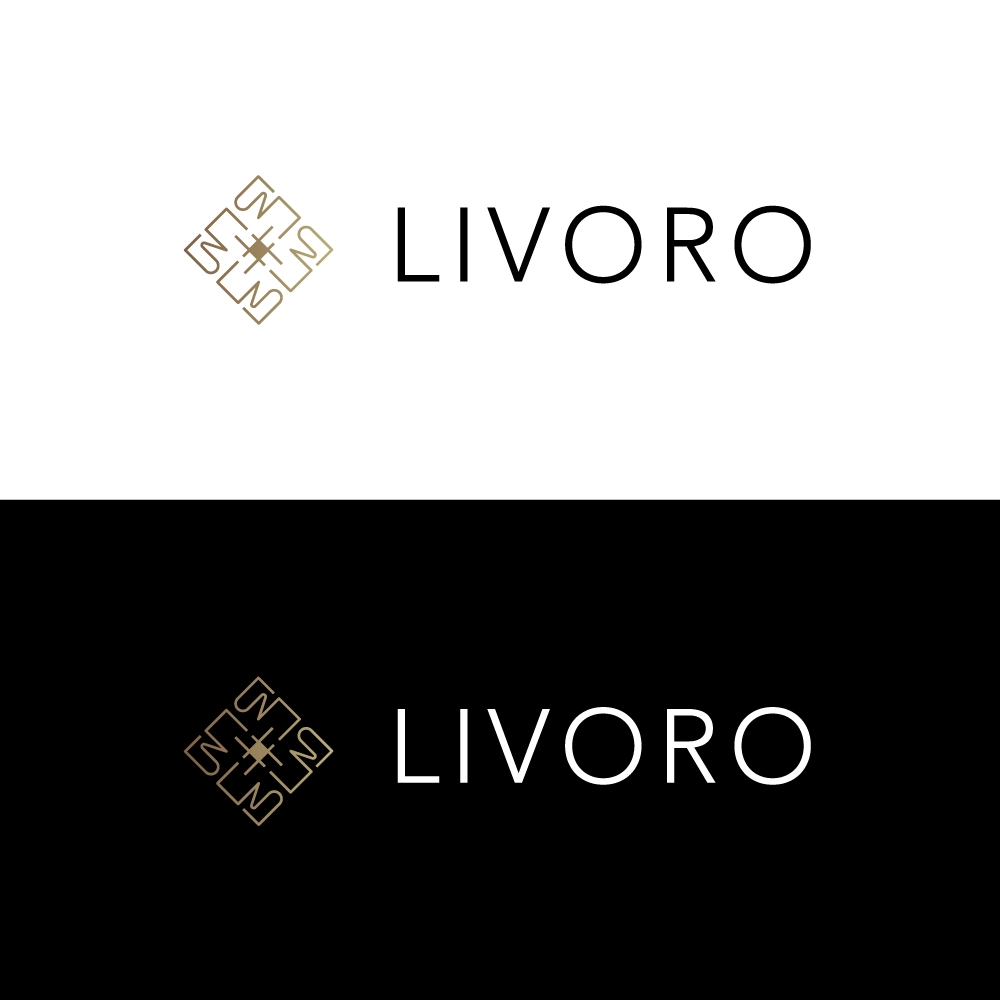 Livoro logo — yatay kurgu