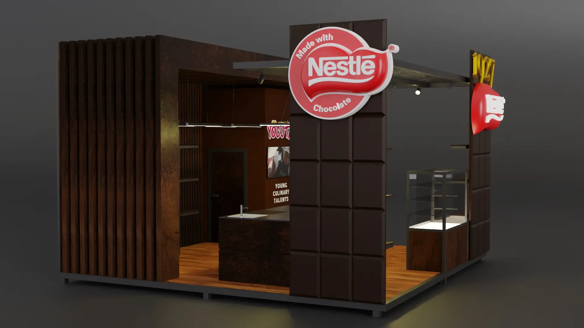Nestle YOCUTA stand — sağ taraf görünüşü 2