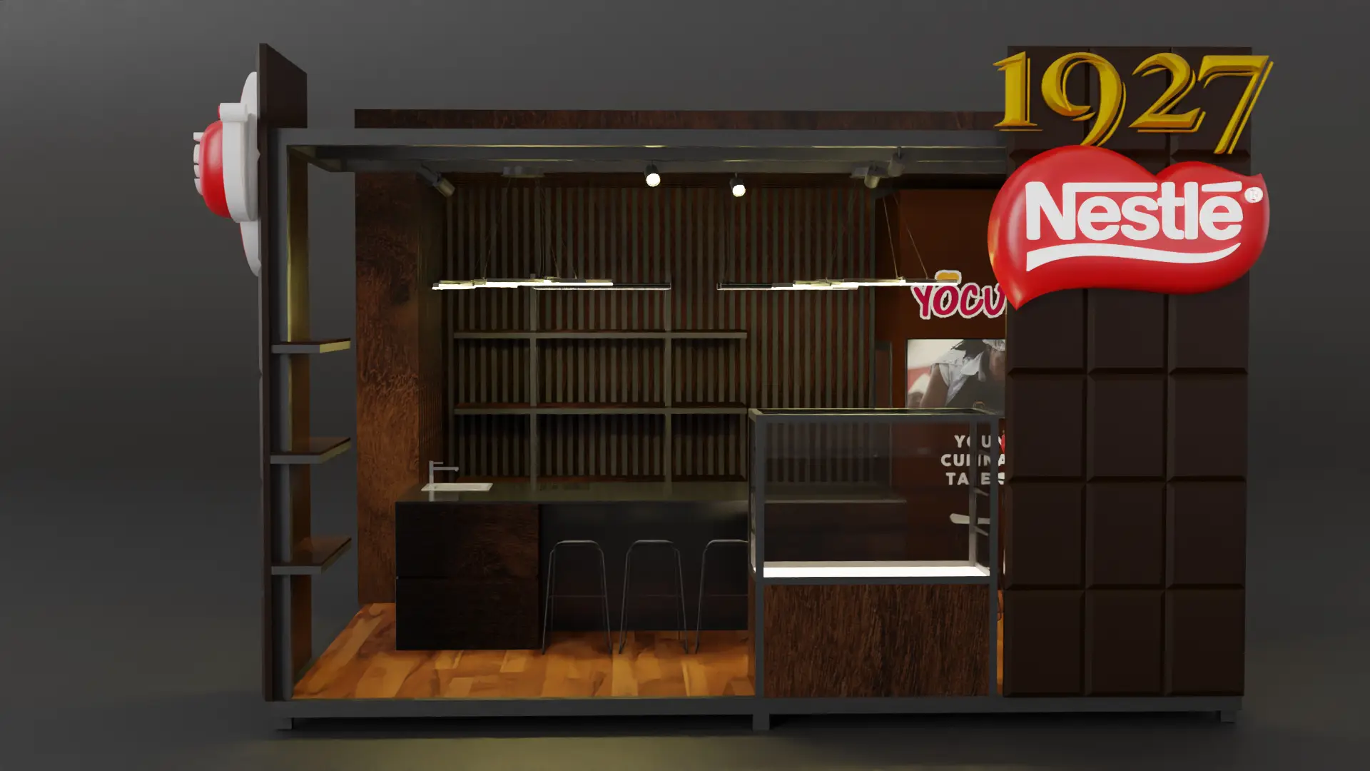 Nestle YOCUTA stand — ön taraf görünüşü 2