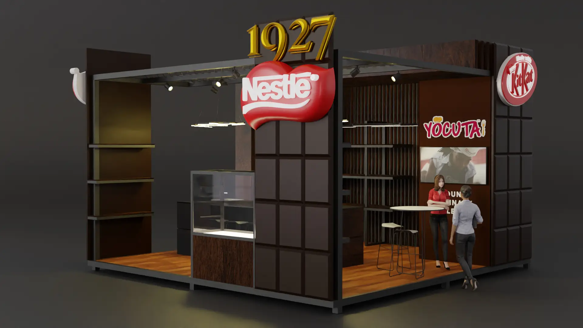 Nestle YOCUTA stand — ön taraf görünüşü 3