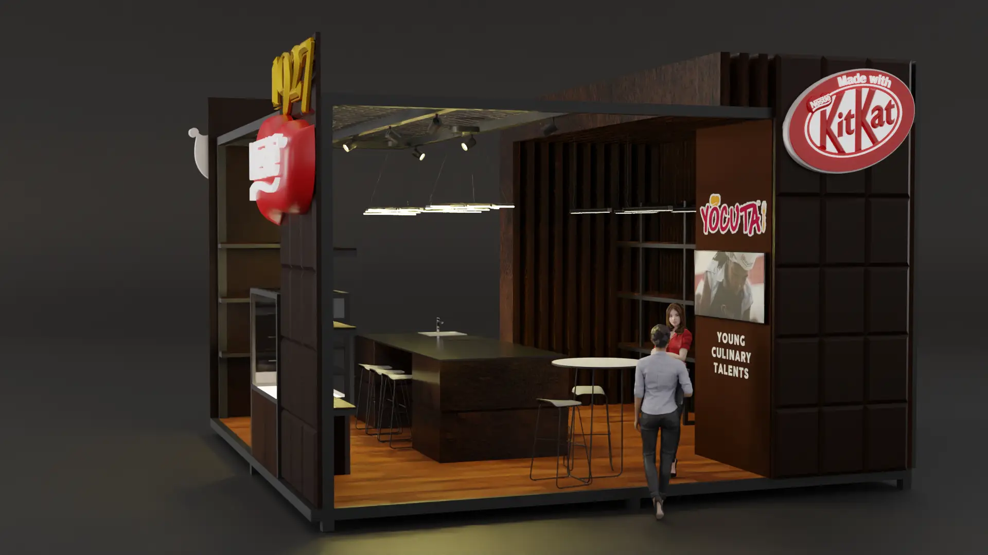 Nestle YOCUTA stand — sol taraf görünüşü 1