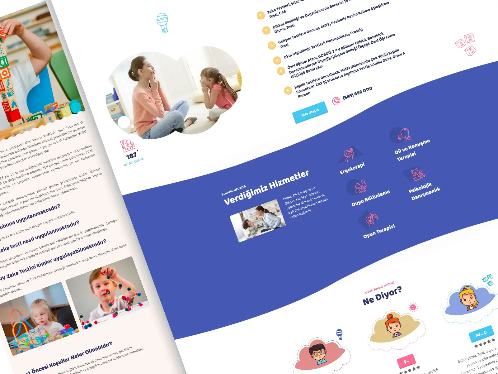 Patika Dil ve Konuşma Merkezi web tasarımı görsel 1