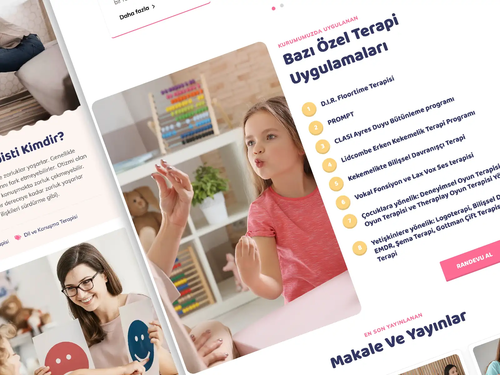 Patika Dil ve Konuşma Merkezi web tasarımı görsel 4