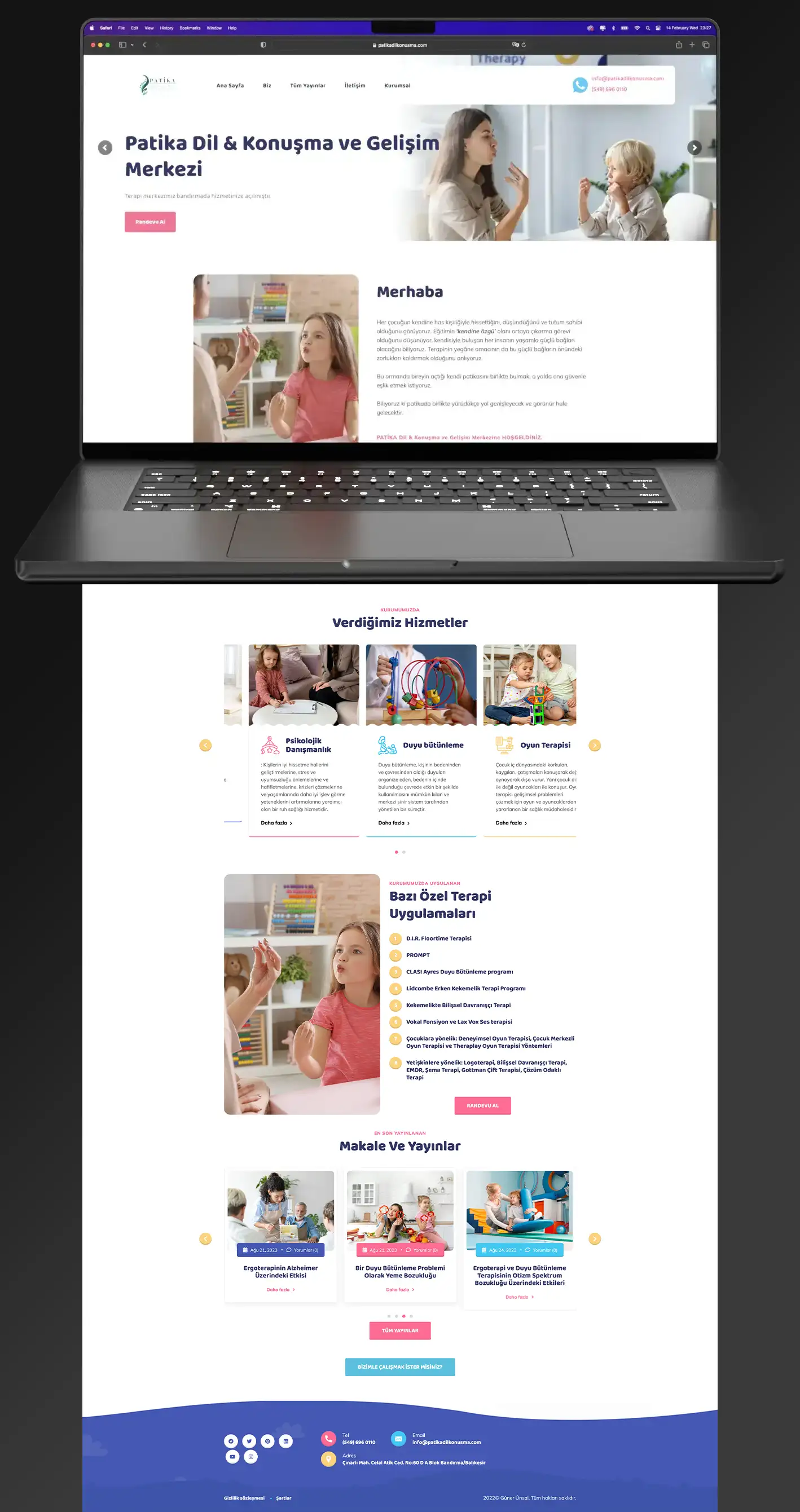 Patika Dil ve Konuşma Merkezi web tasarımı görsel 5