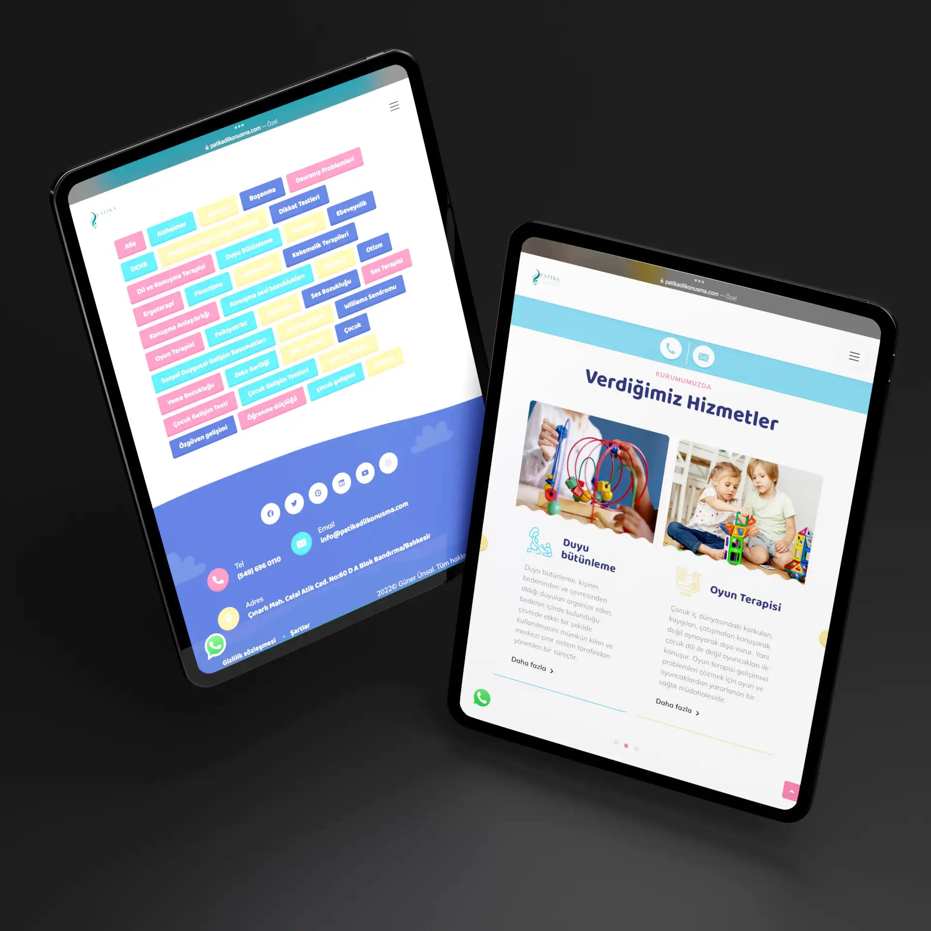 Patika Dil ve Konuşma Merkezi web tasarımı görsel 8