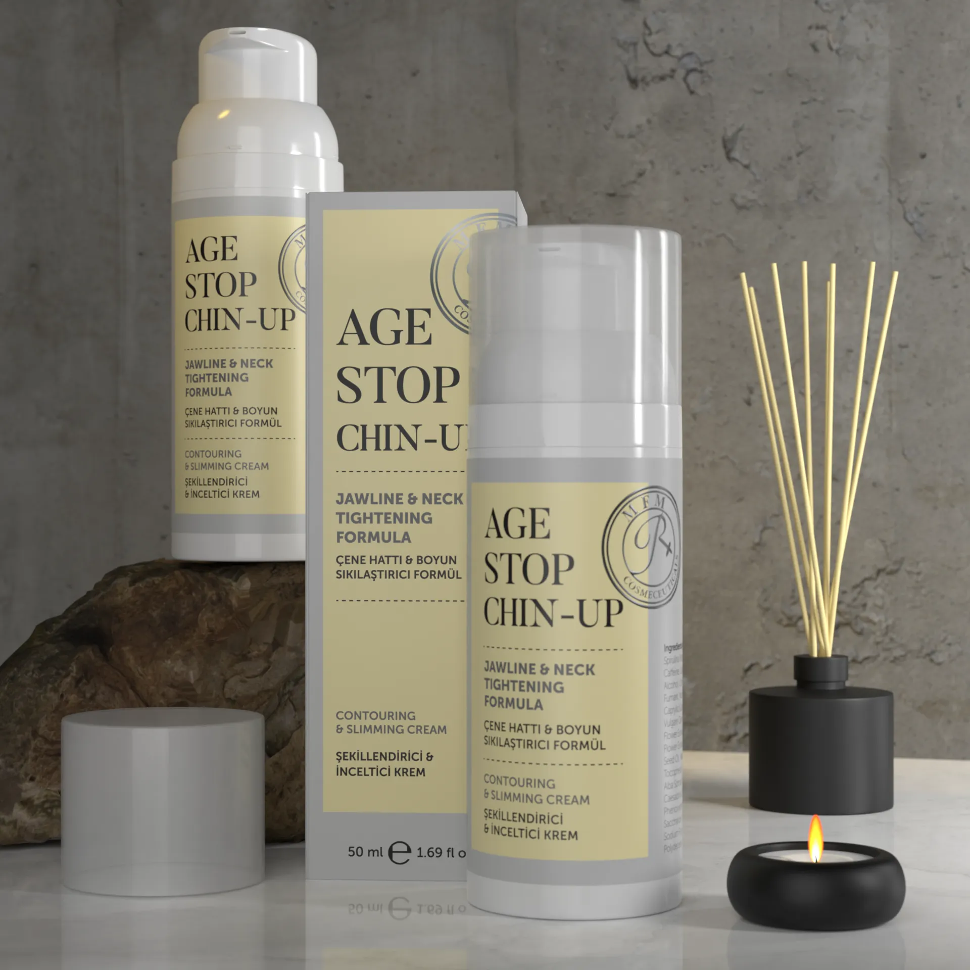 Rebul Cosmetics Age Stop Chin-Up 3D görselleştirme