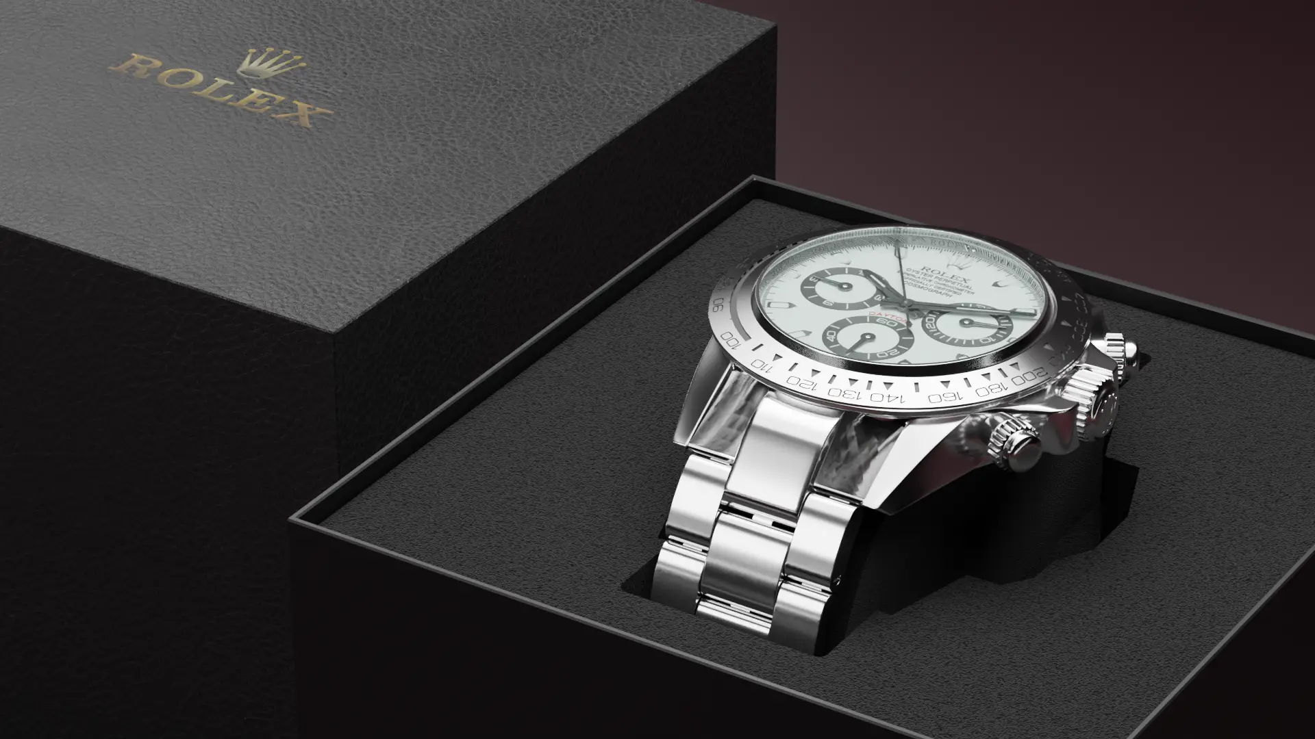 Rolex luxury box 3D görselleştirme