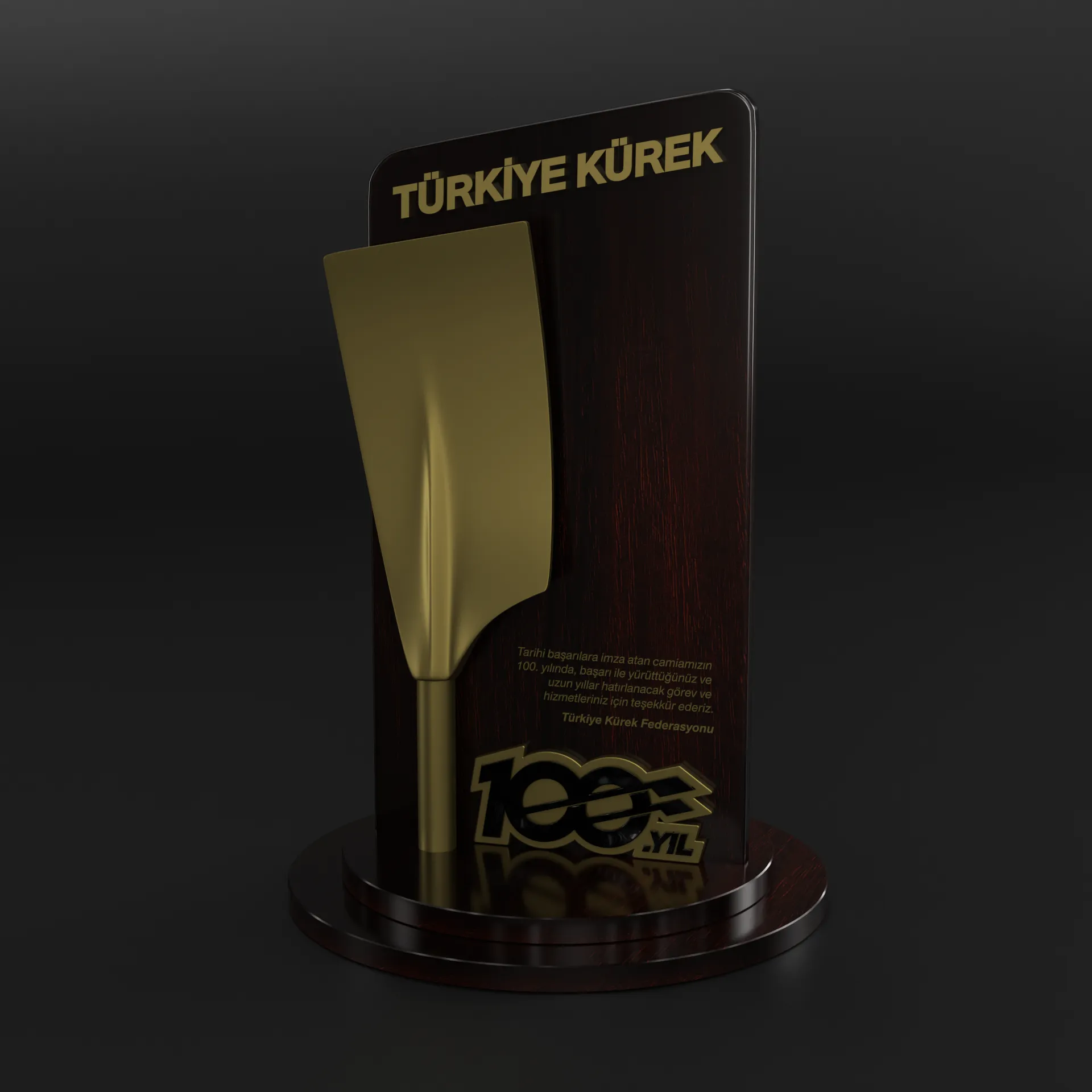 TKF ödül plaket tasarımı görsel 5